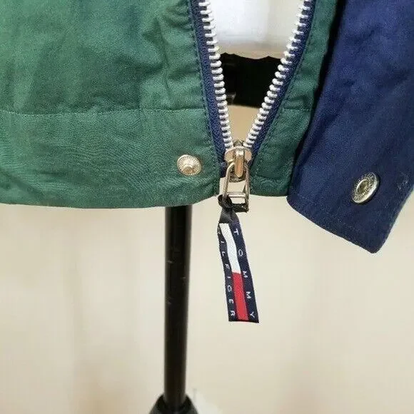 VTG 90s Y2K Tommy Hilfiger Zip Jacket M Streetwear Gorpcore Preppy Blokecore - Picture 5 of 14
